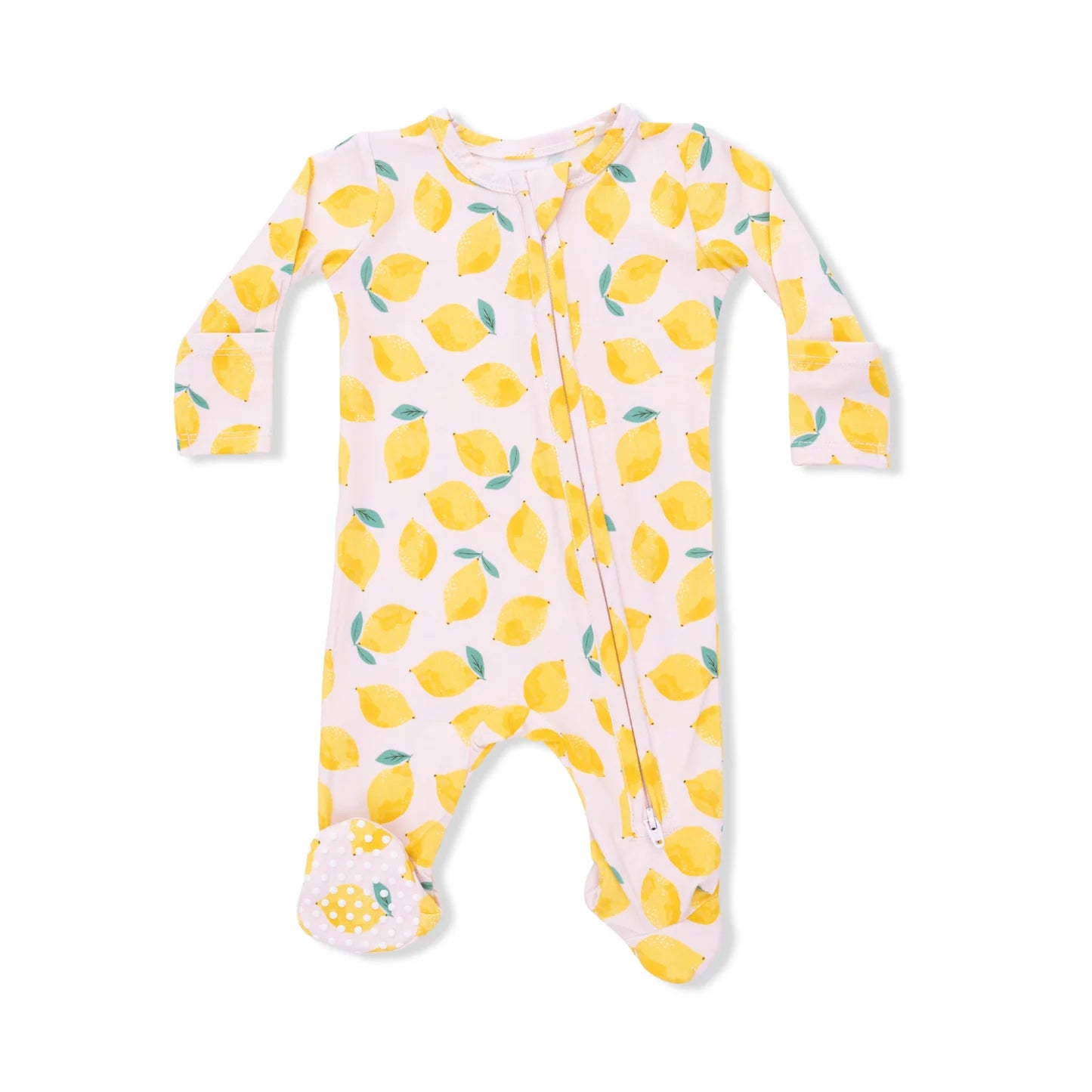 Angel Dear Sunny Lemons 2 Way Zipper Footie