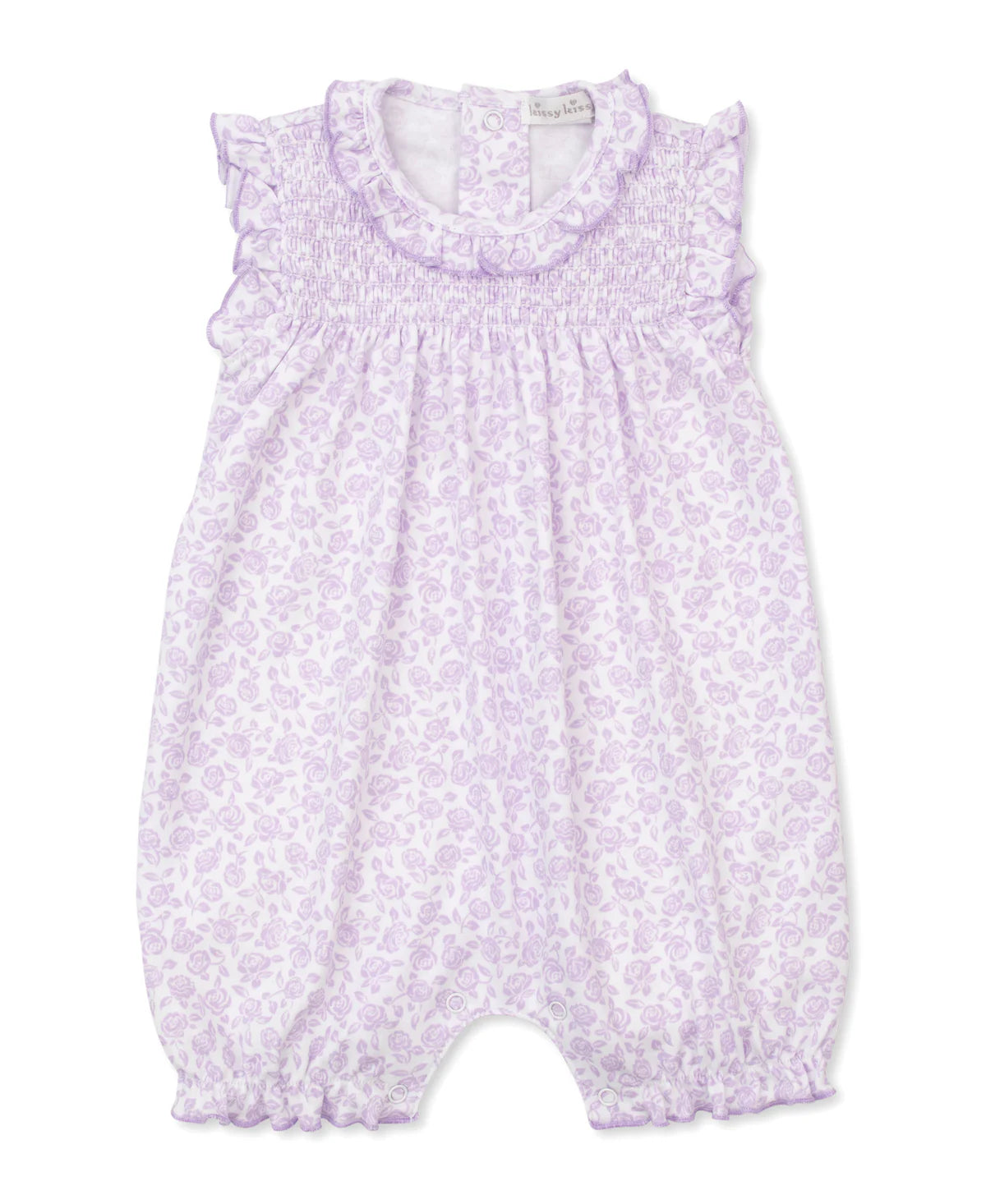 Kissy Kissy Summer Gardens Smocked Playsuit - Lilac