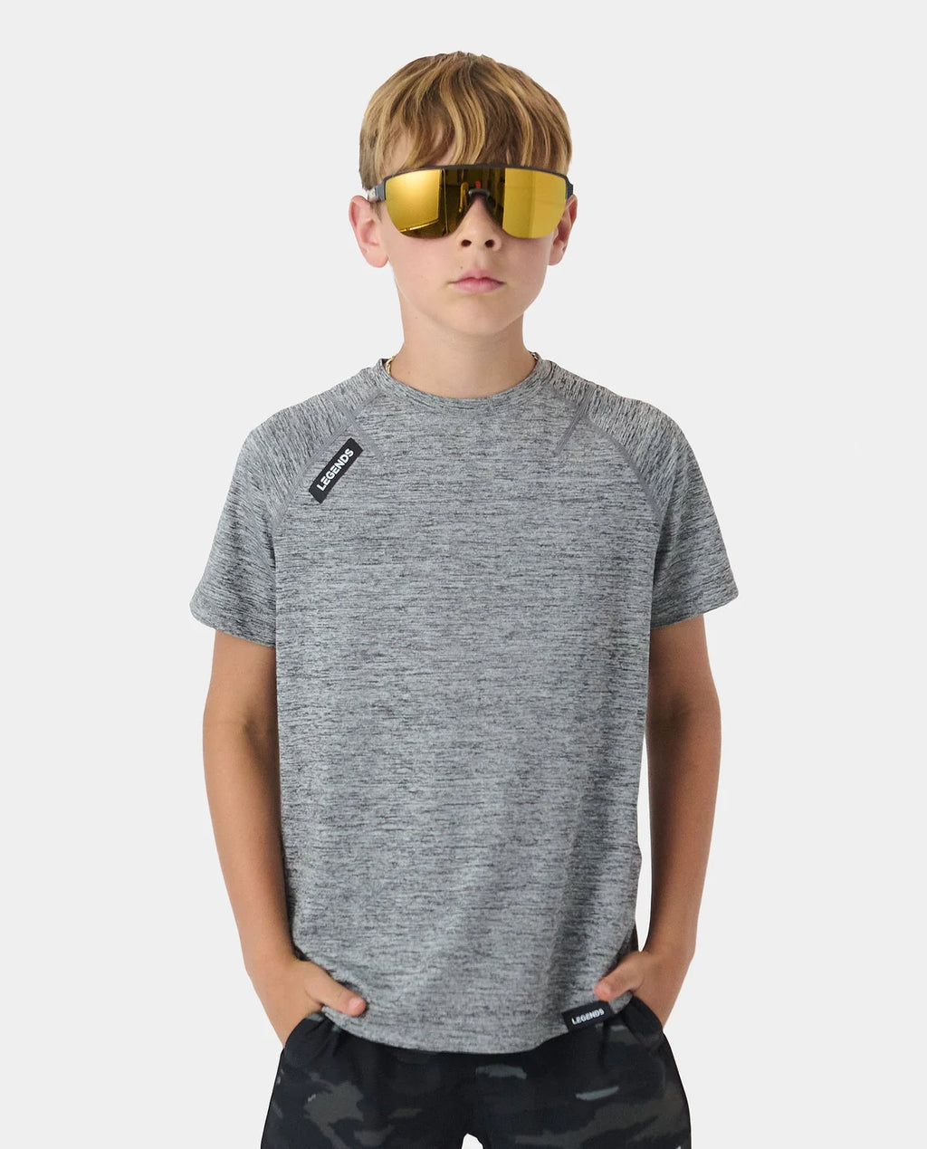 Legends Youth Enzo Tee SS Black Heather