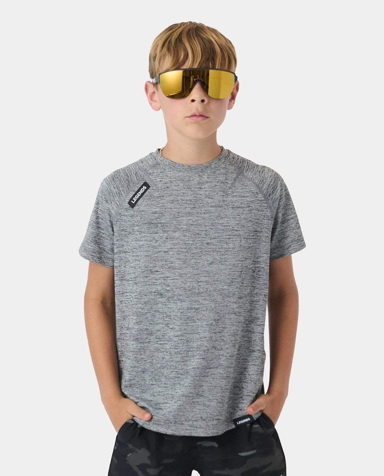 Legends Youth Enzo Tee SS Black Heather