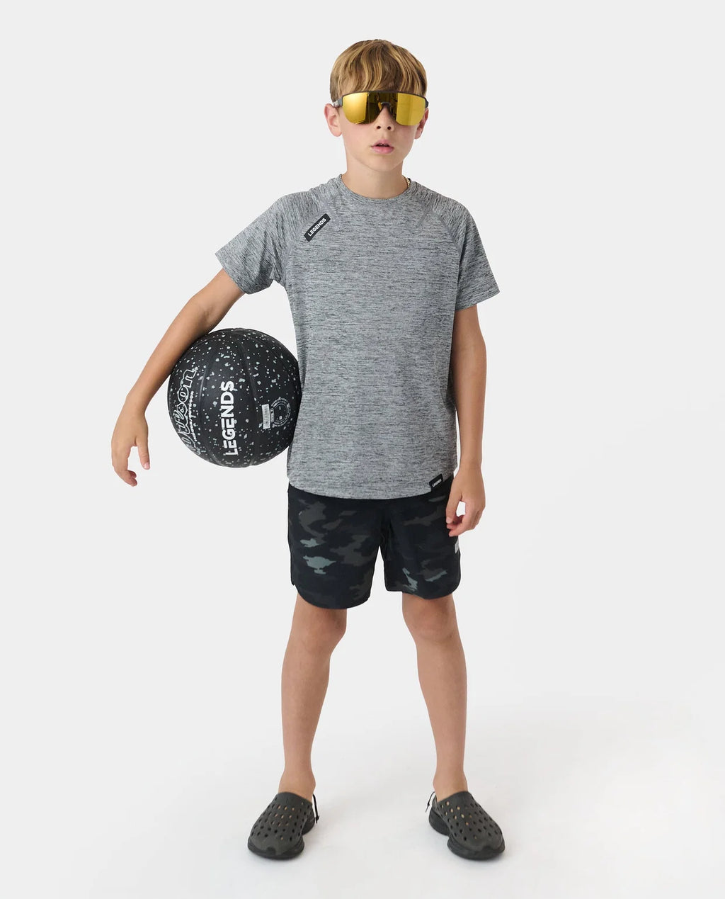 Legends Youth Enzo Tee SS Black Heather