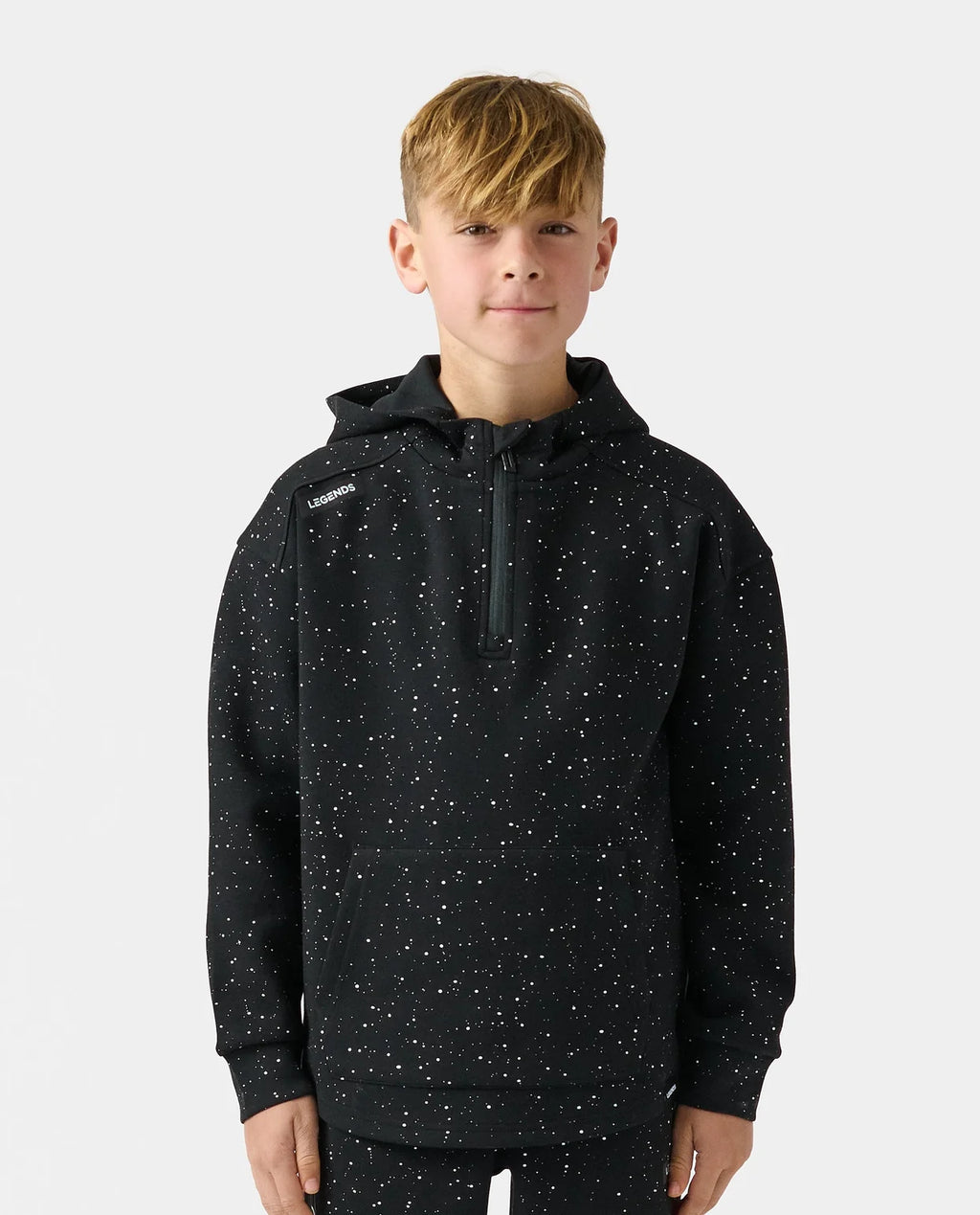 Legends Youth Hoodie QTR Zip  Infinity Splatter