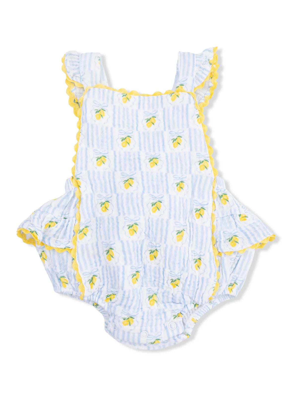 Ric Rac Ruffle Sunsuit, Lovely Lemons
