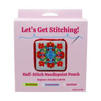 Needlepoint Floral Craft Pouch Kit
