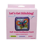Needlepoint Butterfly Craft Pouch Kit