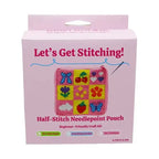 Needlepoint Checkered Square Craft Pouch Kit