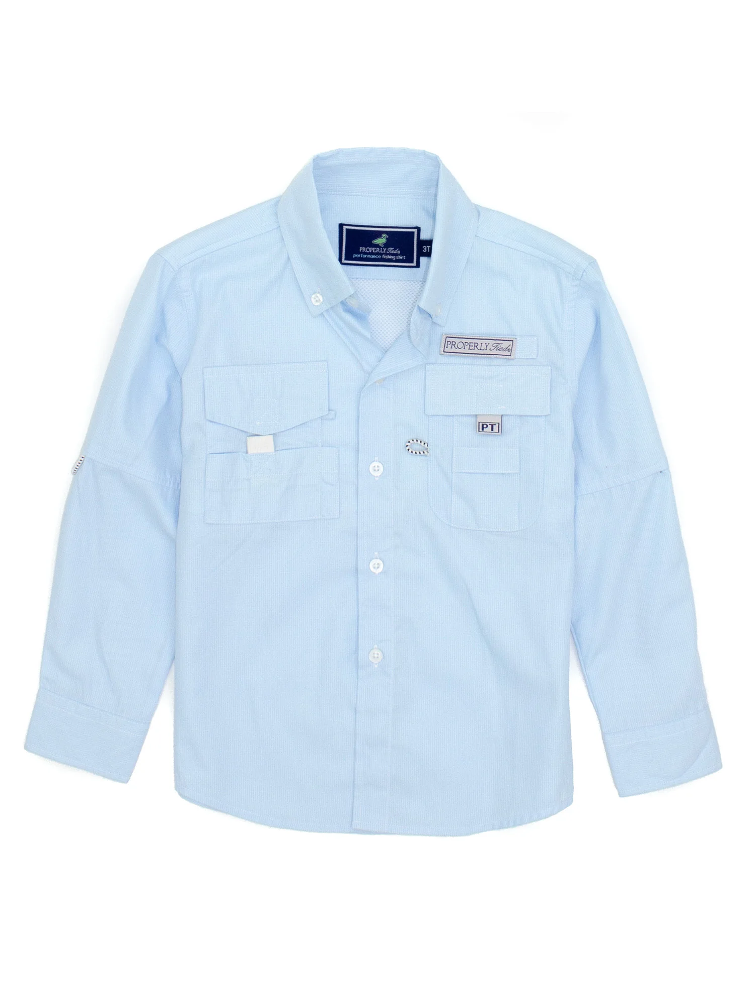 Boys Performance Fishing Shirt - Aqua