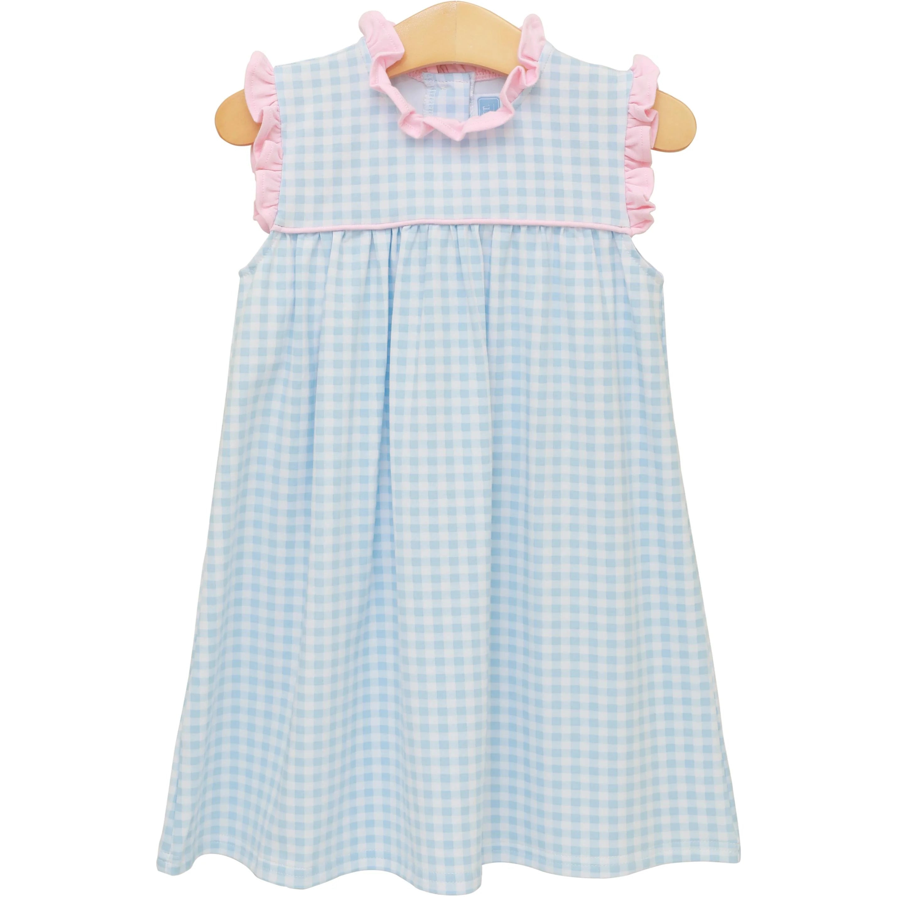 Meredith Dress-Light Blue/Light Pink