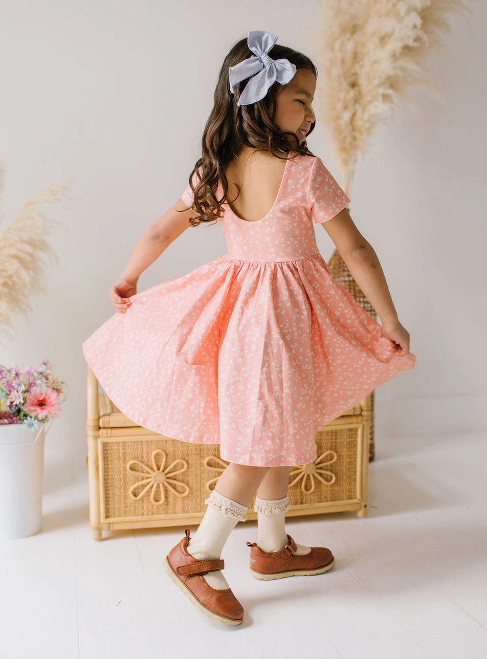 Classic Twirl Dress-Painted Petal