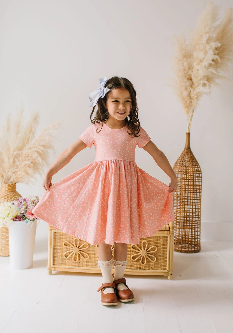 Classic Twirl Dress-Painted Petal