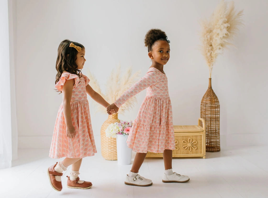 Classic Twirl Dress-Painted Petal