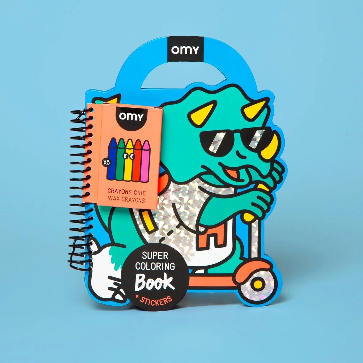 Super Coloring Book & Stickers-Dino