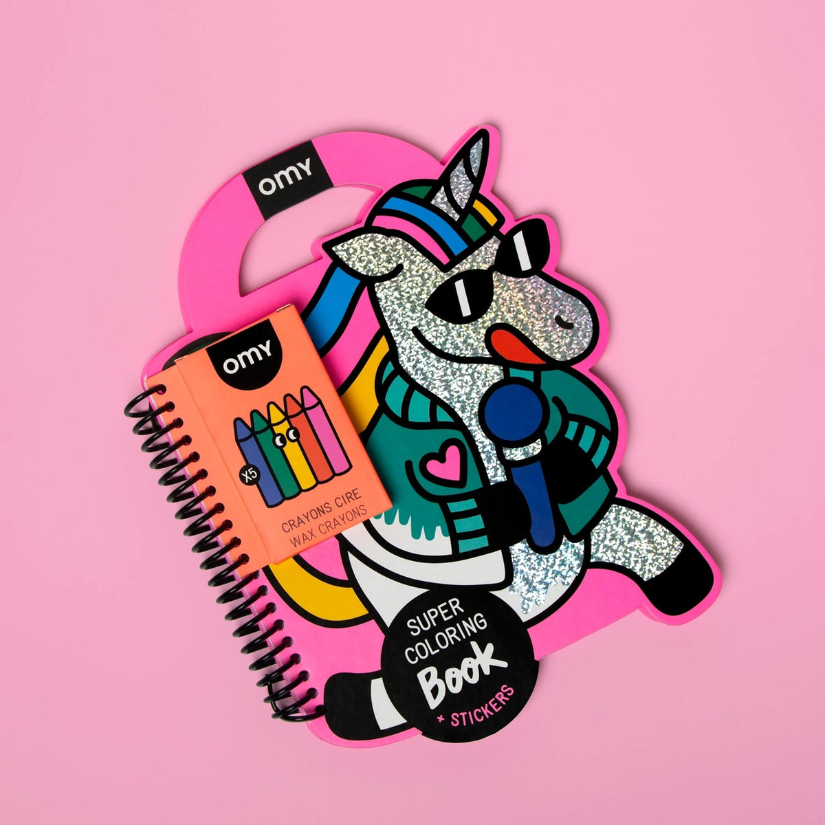 Super Coloring Book & Stickers-Unicorn