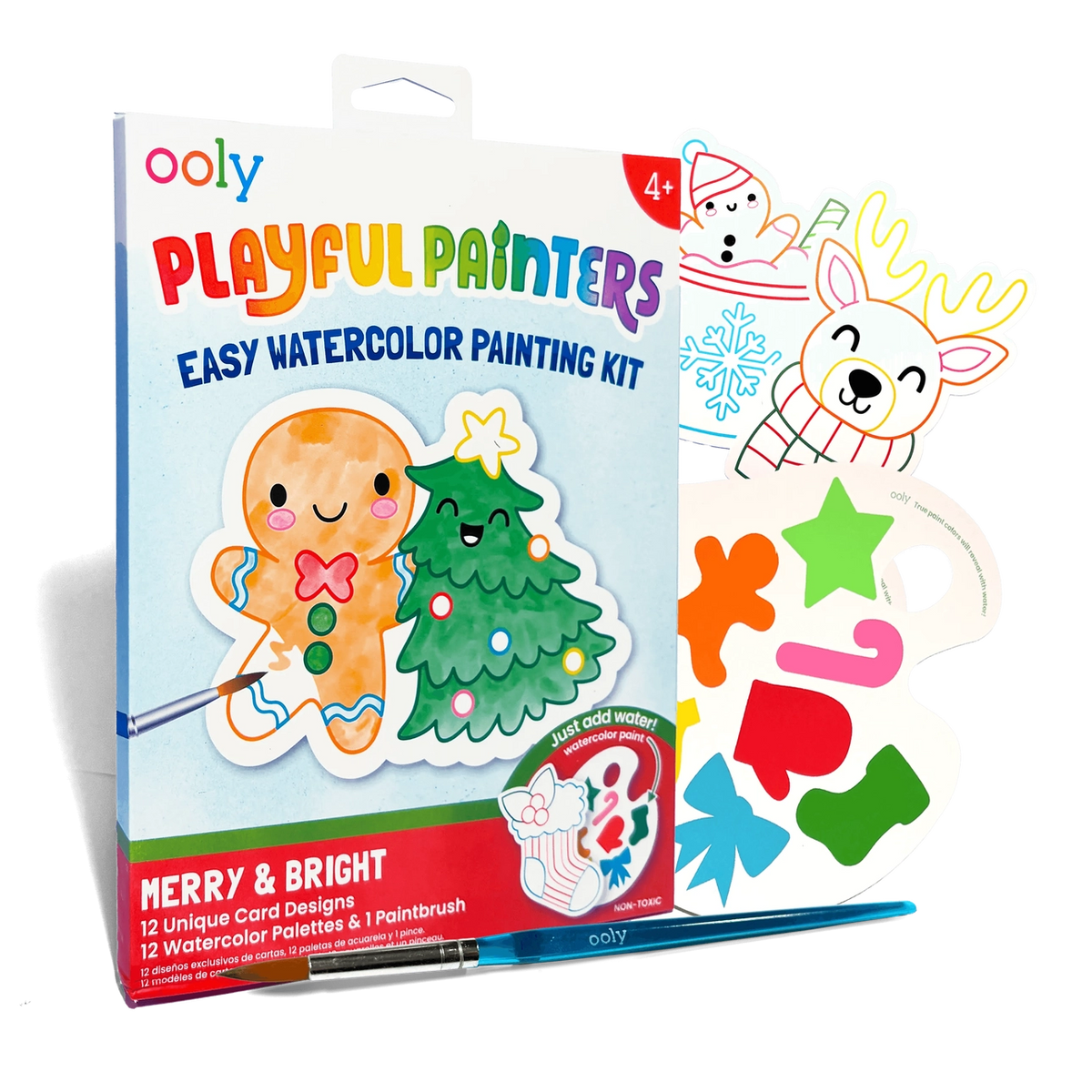 Ooly Watercolor Painting Kit-Merry & Bright