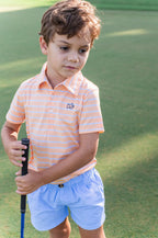 Prodoh Performance Polo - Orange Chiffon Stripe