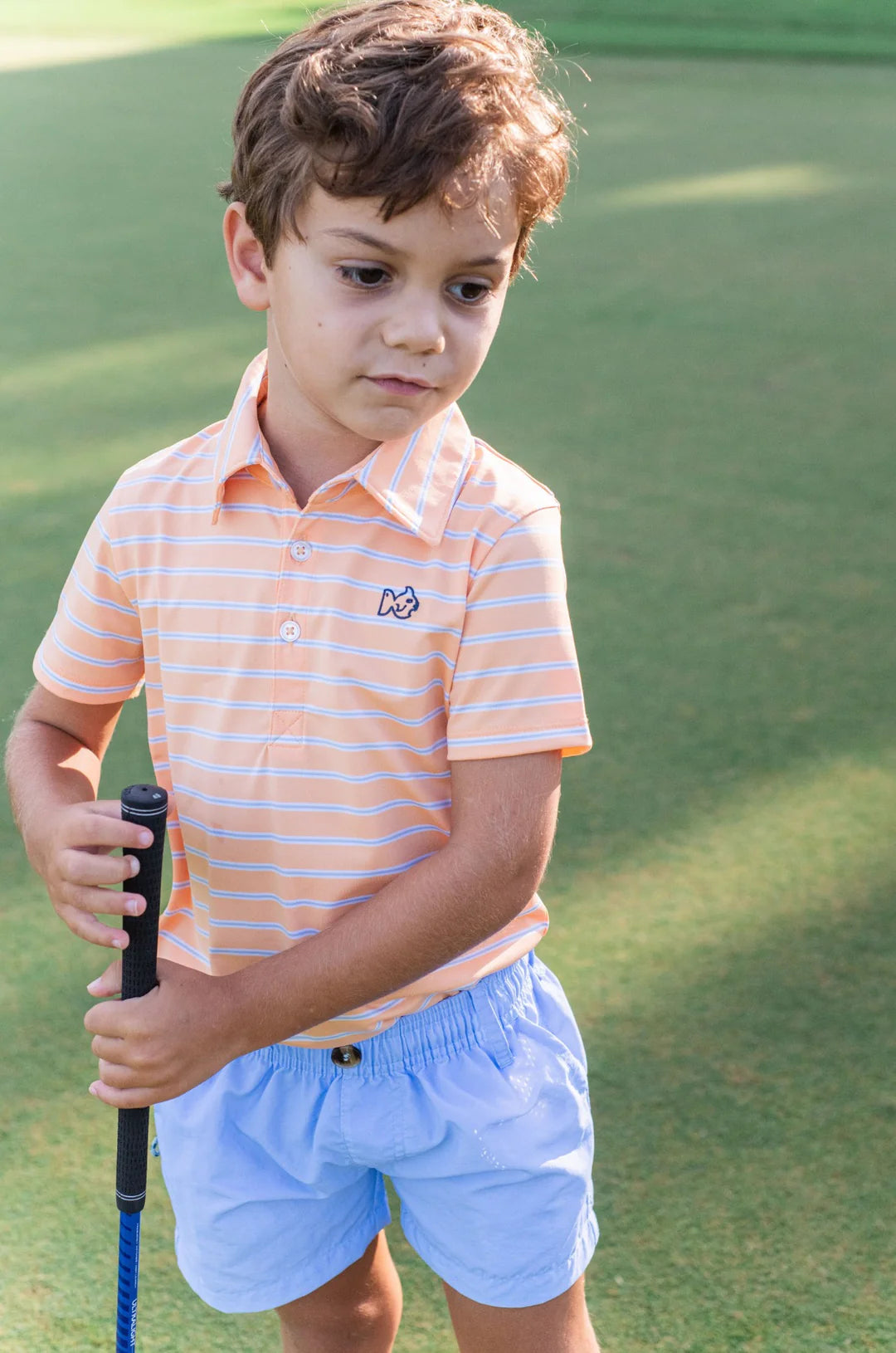 Prodoh Performance Polo - Orange Chiffon Stripe