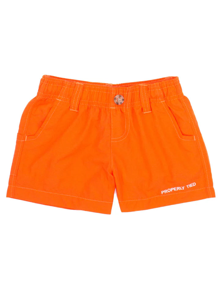 Properly Tied Boys Mallard Short - Orange