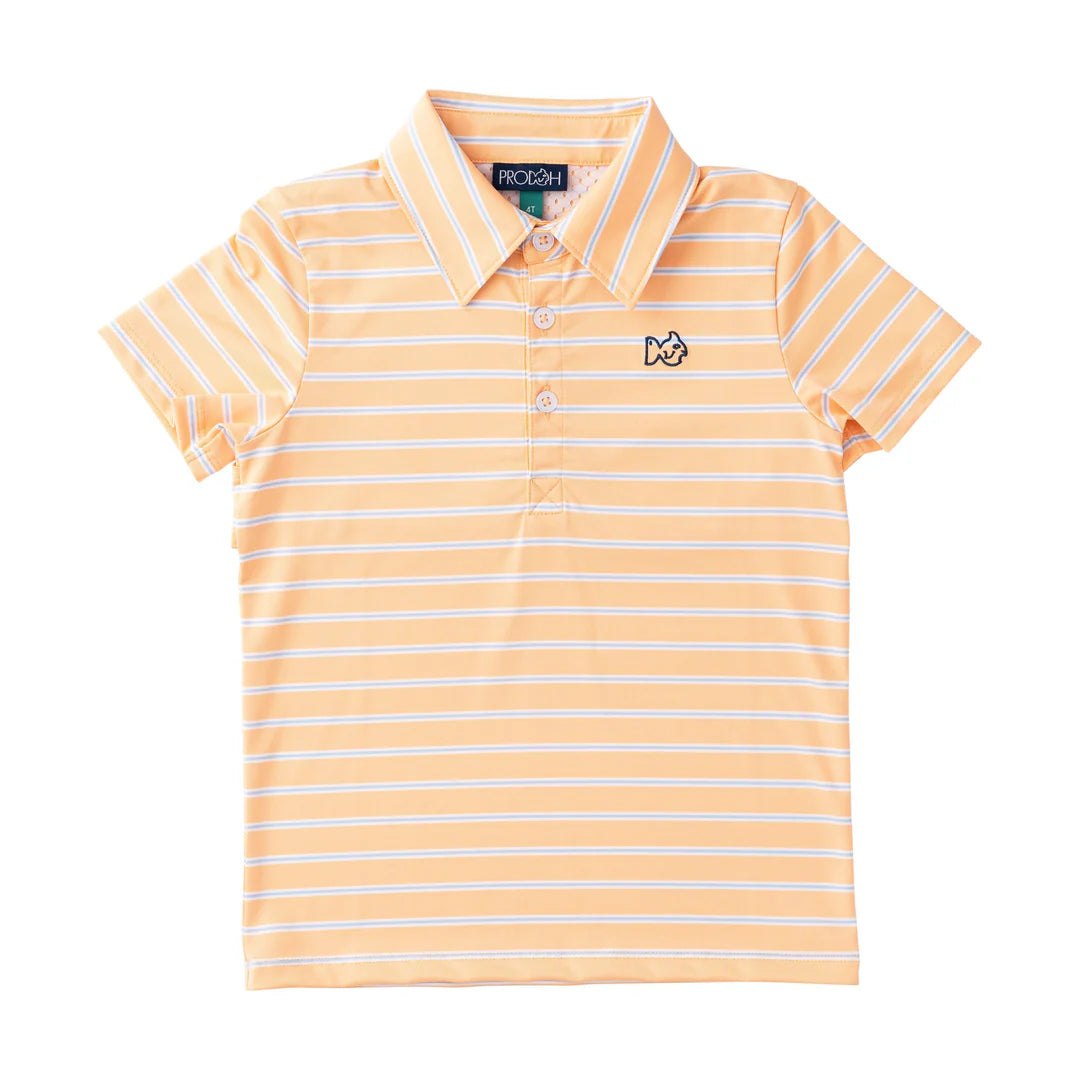Prodoh Performance Polo - Orange Chiffon Stripe