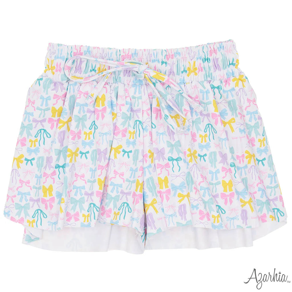 Azarhia Pastel Bows Butterfly Short
