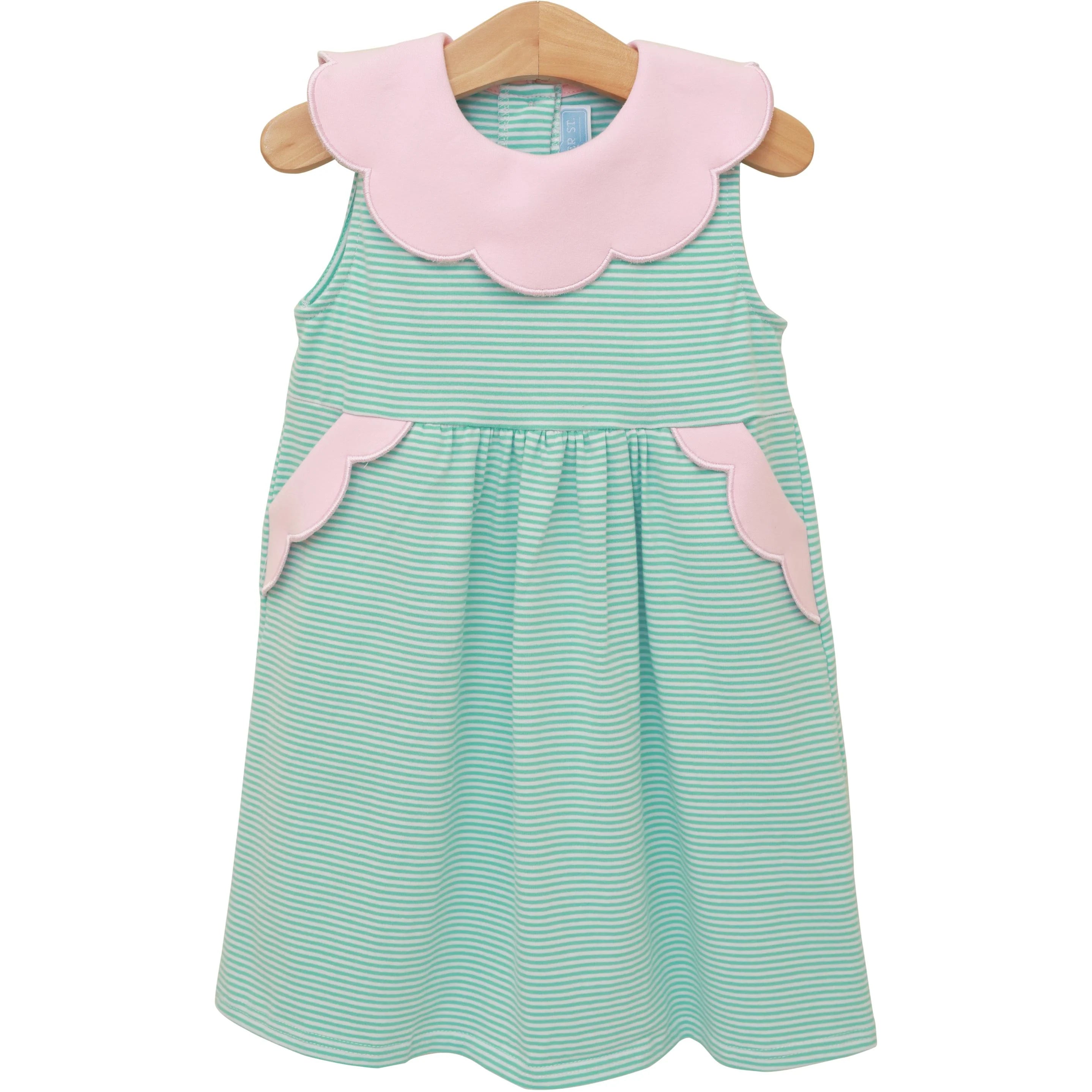 Penelope Dress- Mint/Light Pink