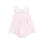 Angel Dear Peter Pan Collar Bubble with Skirt - Pink Stripe
