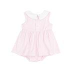 Angel Dear Peter Pan Collar Bubble with Skirt - Pink Stripe