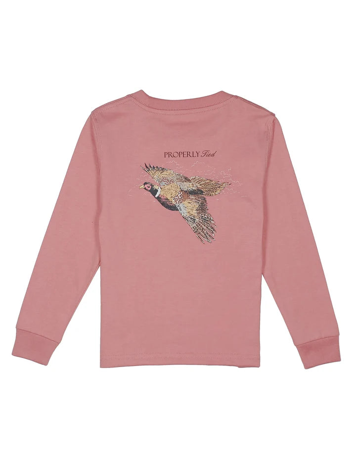 Properly Tied Boys Pheasant Hunt LS Salmon