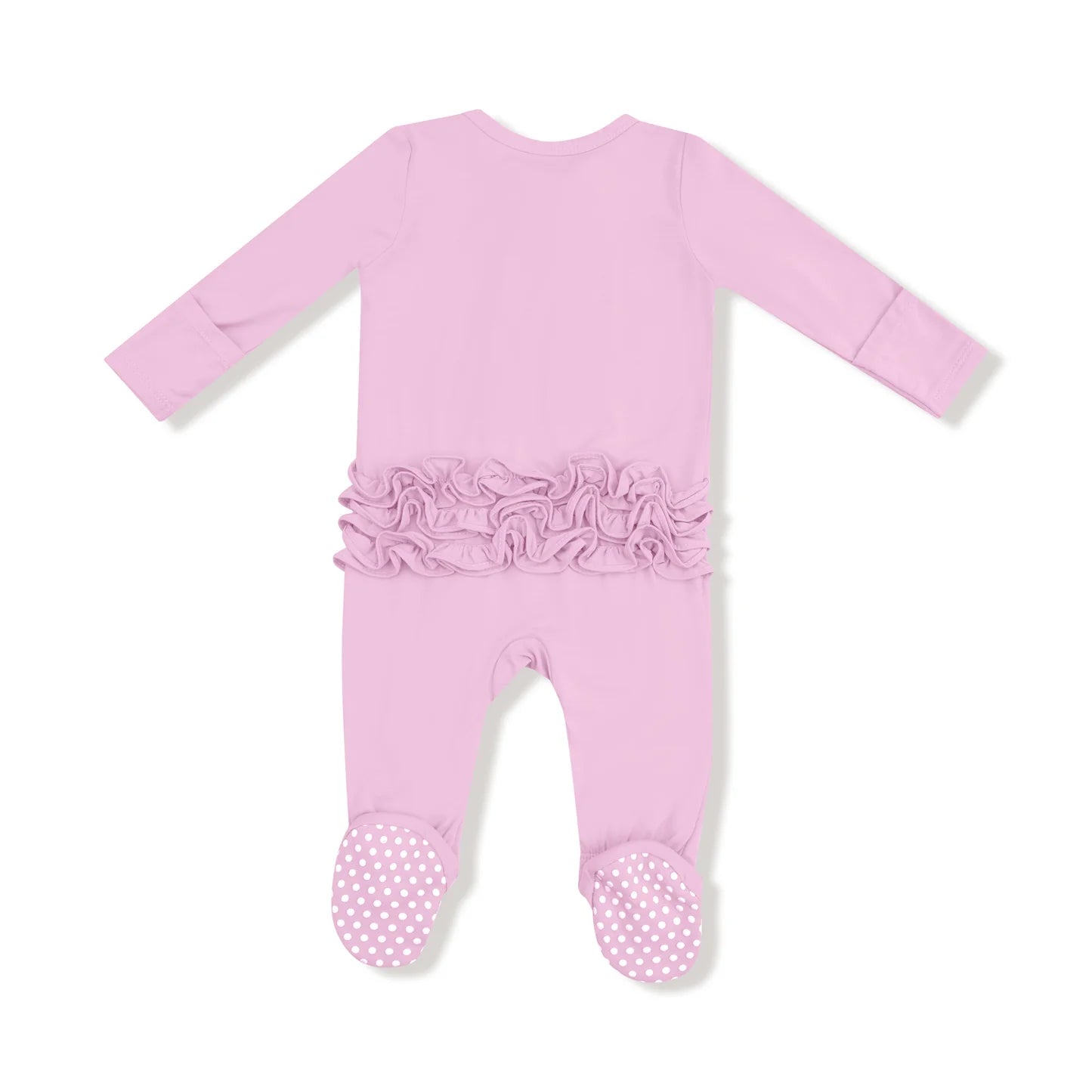 Pirouette Zipper Ruffle Footie