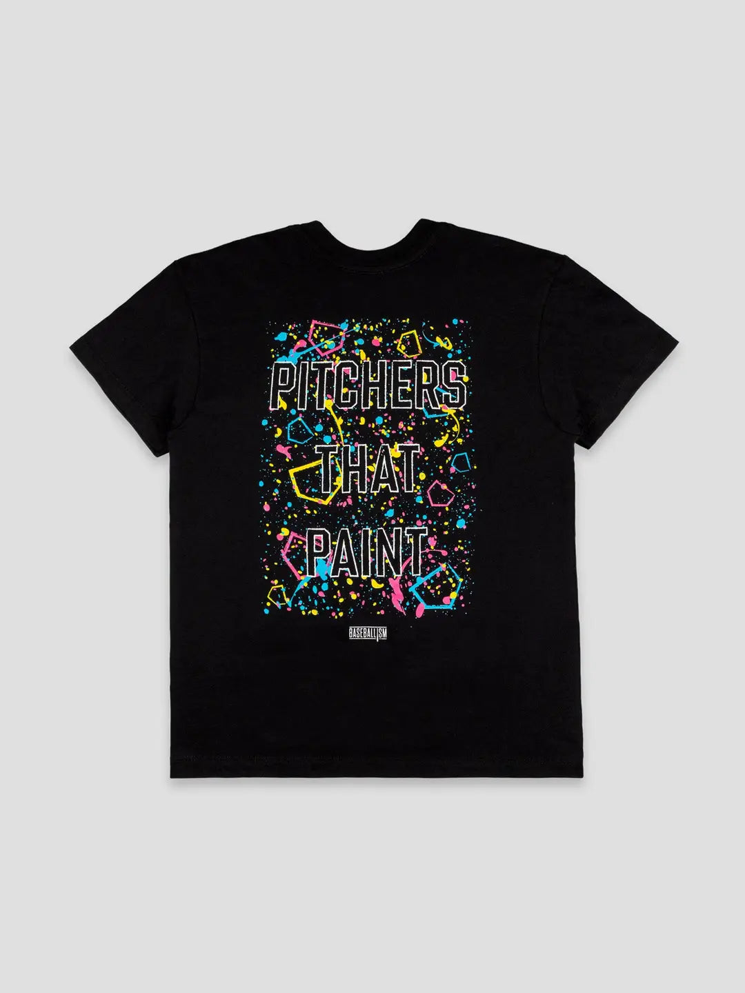 Baseballism Pitchers That Paint T-Shirt Black