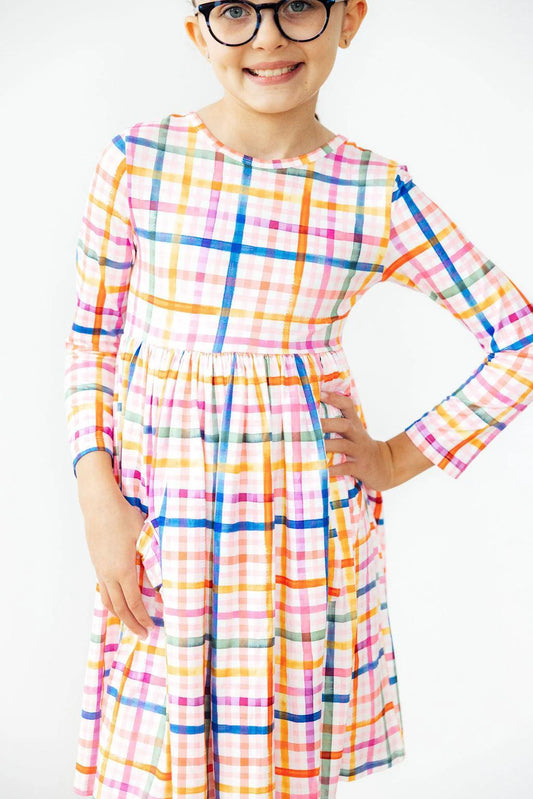 Plaid About You Pocket Twirl Dress