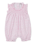 Kissy Kissy Summer Gardens Smocked Playsuit - Pink