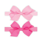 Wee Ones Two Mini Bows with Bands