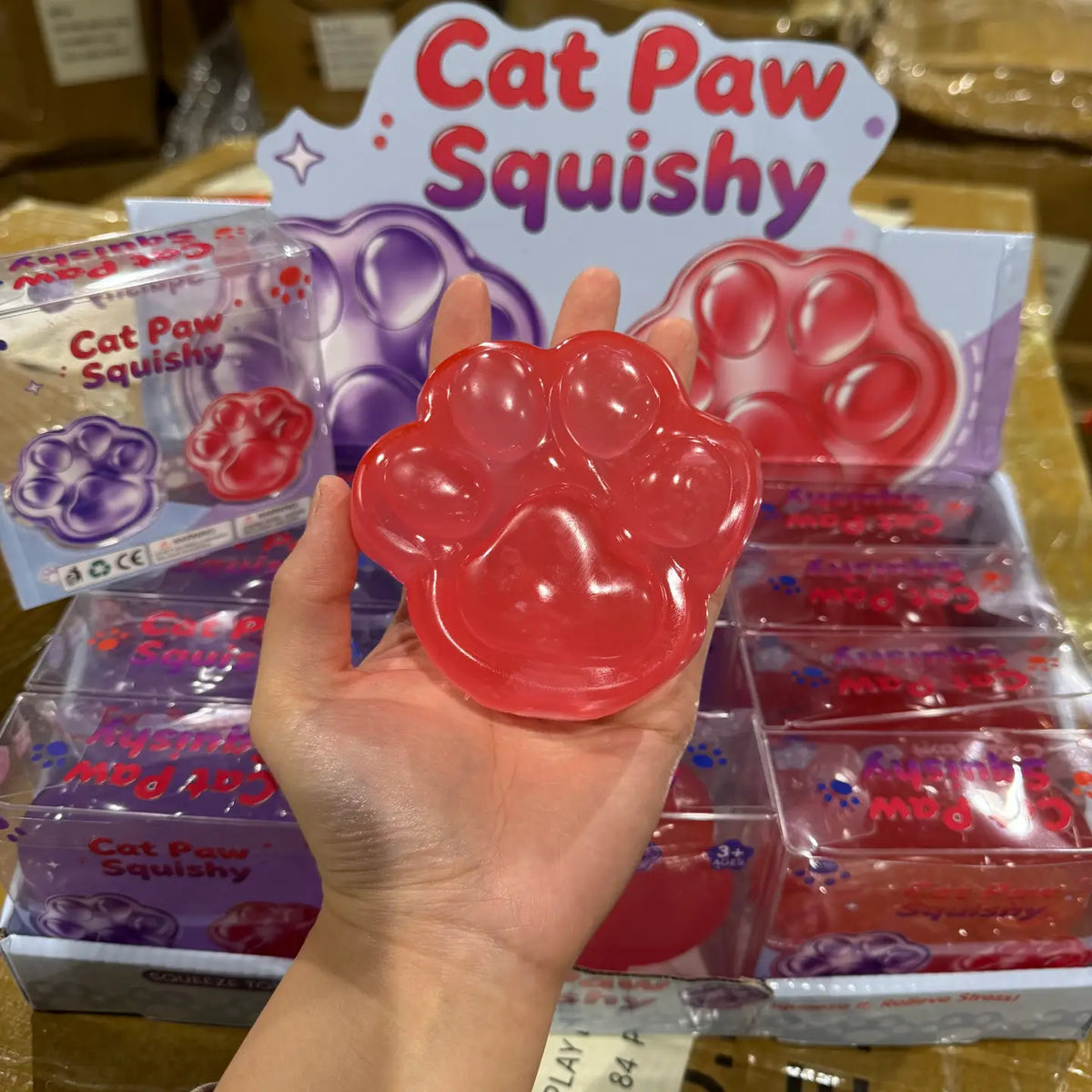 Squishy-Coconut Oil Large Cat Paw