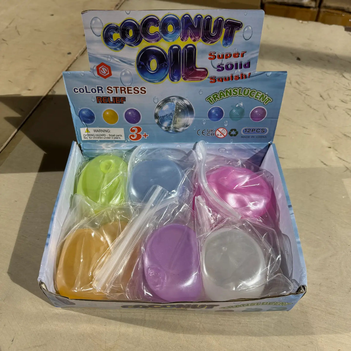 Squishy-Coconut Oil Vaseline Metallic Round Ball