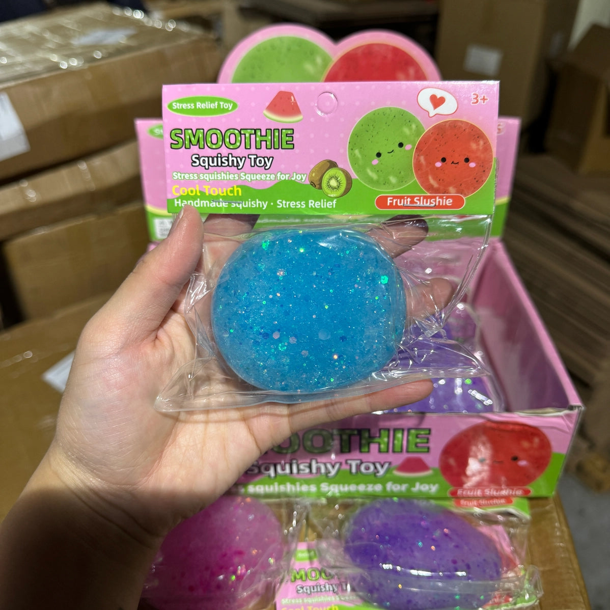 Squishy-Colorful Glitter Icy Slushy Ball