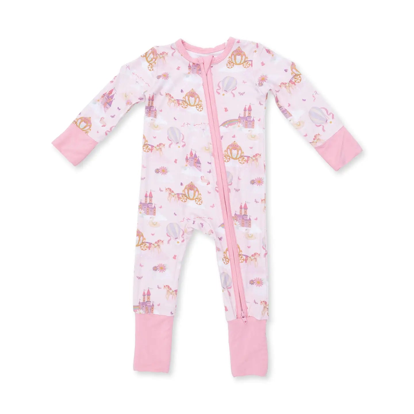 Angel Dear Convertible Romper Unicorns/Castles