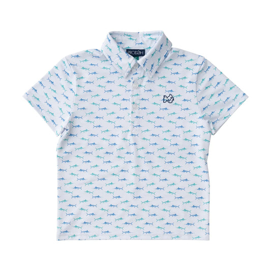 Prodoh Pro Performance Polo Fish Print