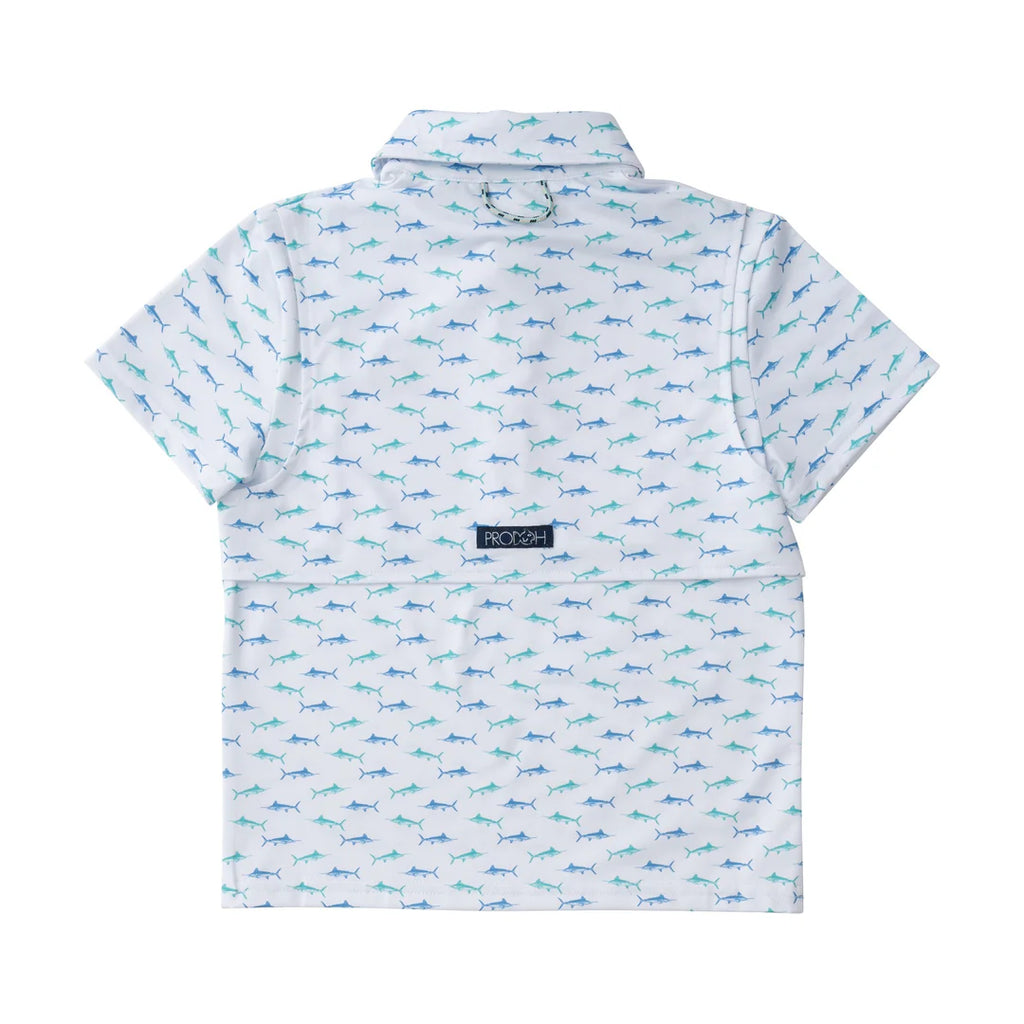 Prodoh Pro Performance Polo Fish Print