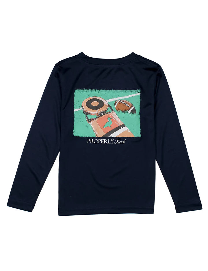 Properly Tied Performance Tee LS First Down River