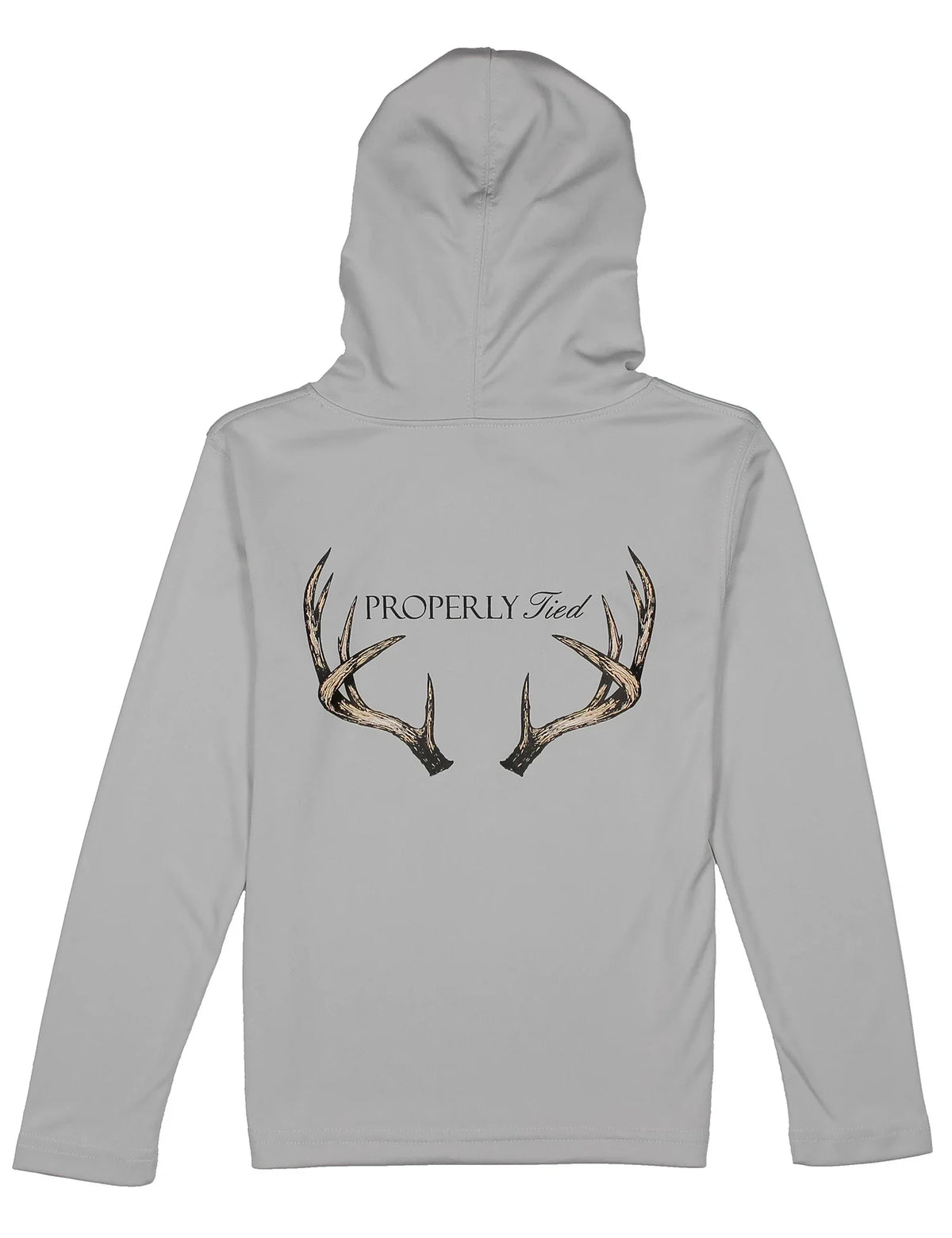 Properly Tied Performance Hoodie- Antler Ice Grey