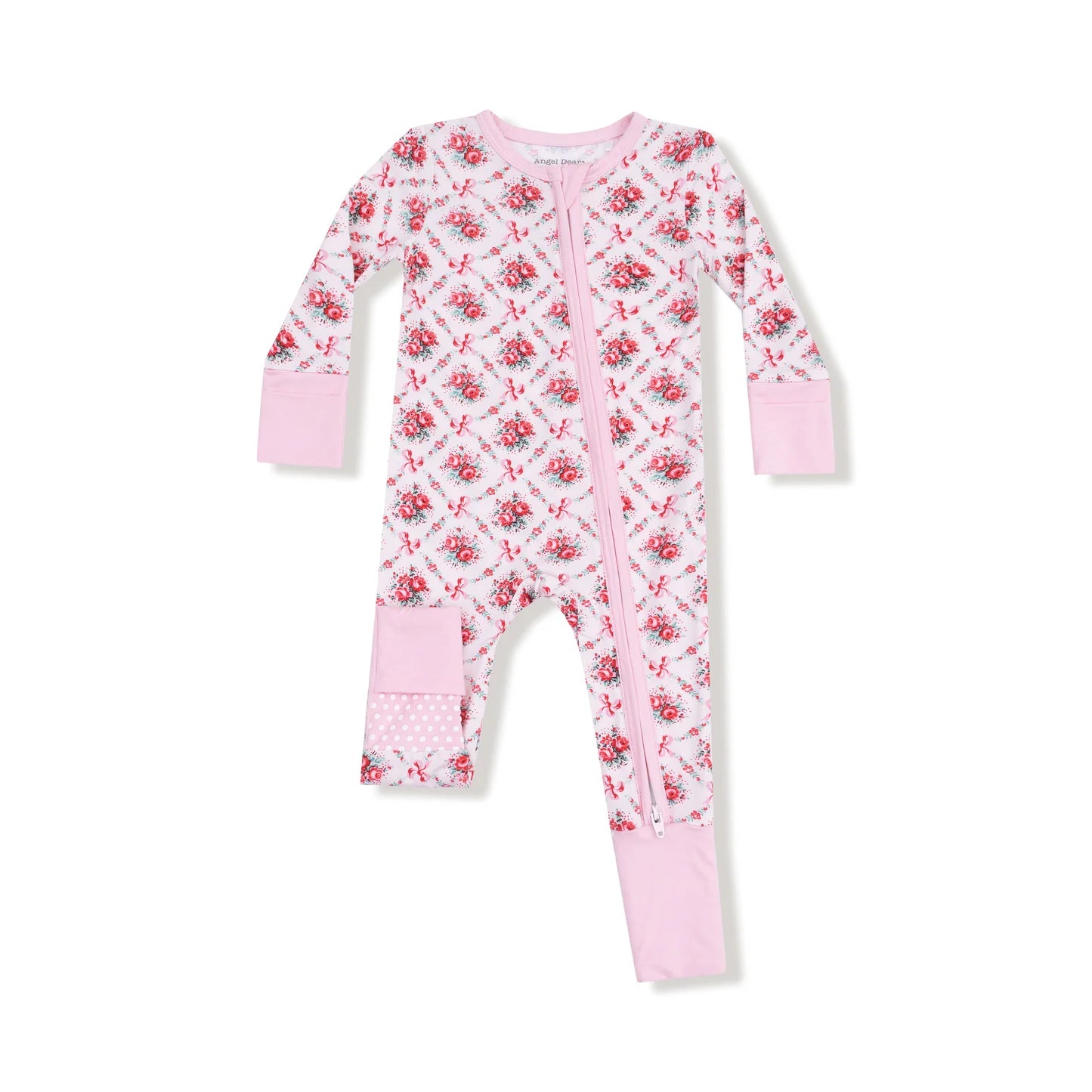 Rose Bow Lattice Footie