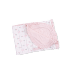 Angel Dear Dainty Buds & Bows Ruffle Blanket