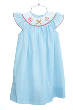 Ruth & Ralph Baseball Smocked Helen Dress
