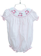 Ruth & Ralph Pink Golf Smocked Birdie Bubble