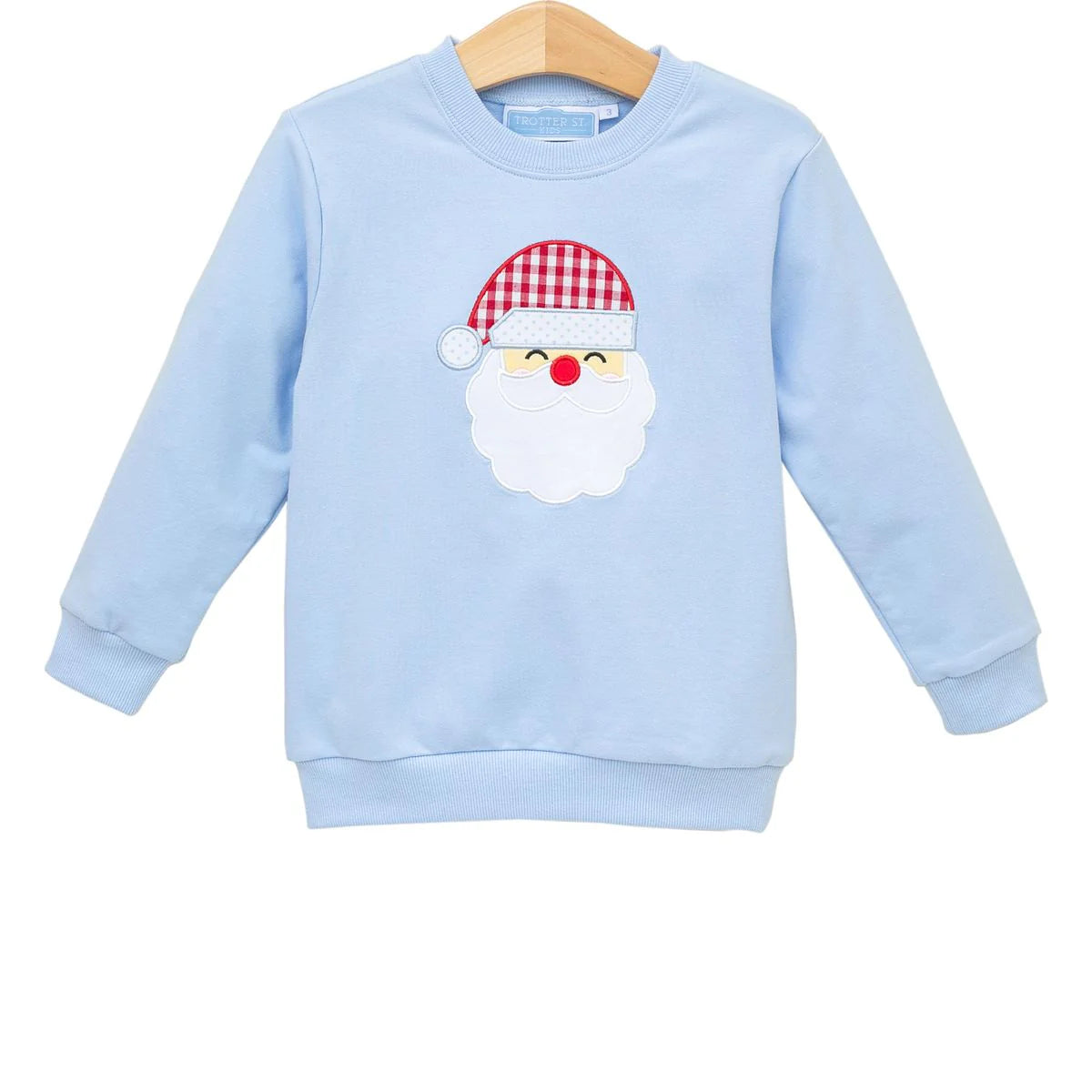 Santa French Terry Pullover - Blue