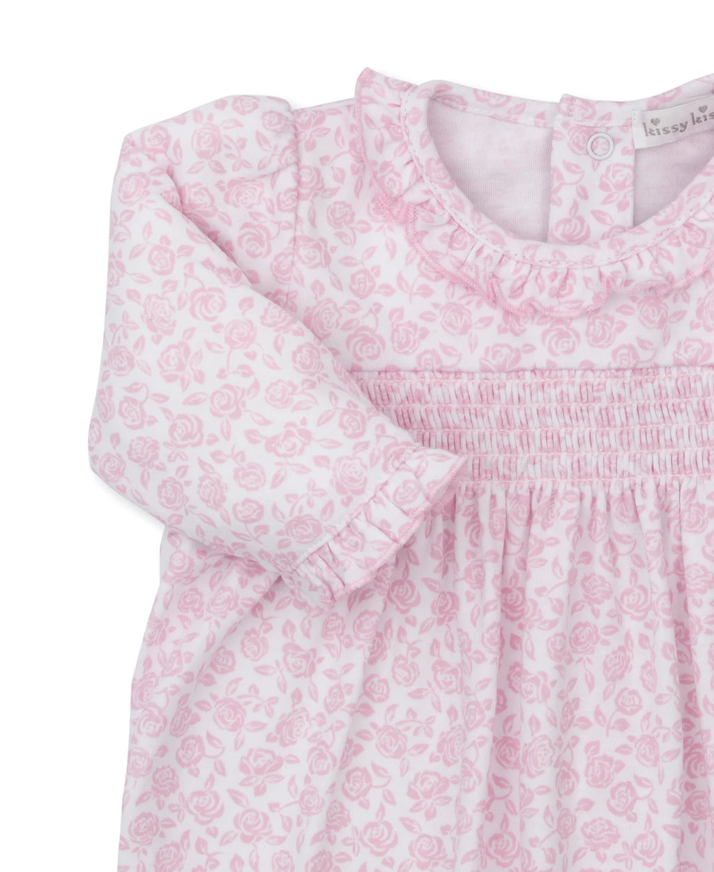 Kissy Kissy Summer Gardens Smocked Footie