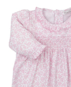 Kissy Kissy Summer Gardens Smocked Footie
