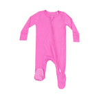 Angel Dear 2 Way Zipper Footie - Solid Strawberry Moon