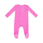 Angel Dear 2 Way Zipper Footie - Solid Strawberry Moon