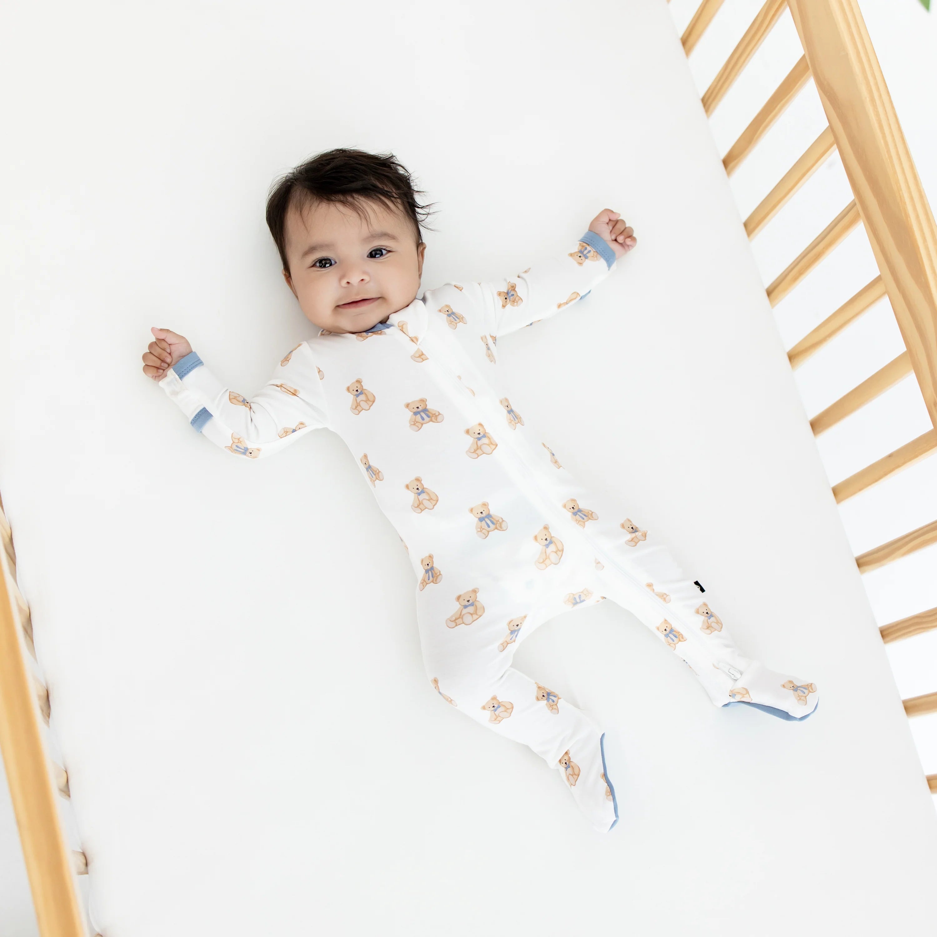 Kyte Baby Zippered Footie - Teddy Bear